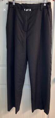 WE-AR4 The Tuxedo Trouser Black/Red Pinstripe M